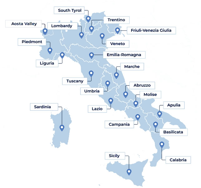 Map of Italy