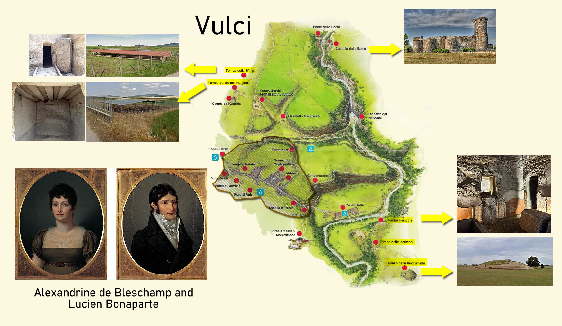 Vulci city and necropolis