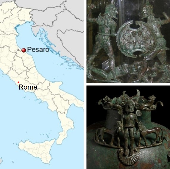 Pesaro and two Picene archaeological finds