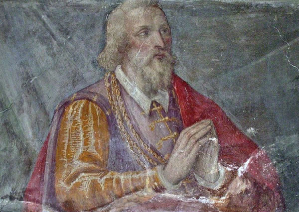 Painting of Aleramo by Guglielmo Caccia, known as 