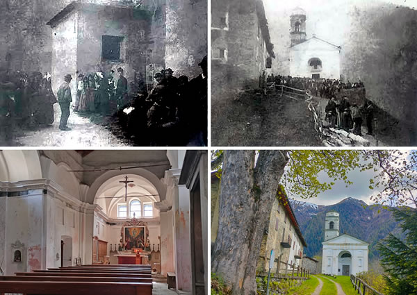 Church of San Salvatore in 1896 and Today