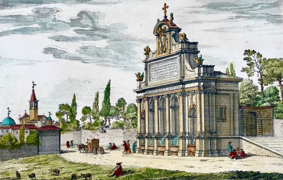 Fountain of the Acqua Paola in 1676 (G.B. Falda)