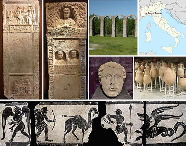 Roman aqueduct and archaeological finds, Acqui Terme (Alessandria, Italy)