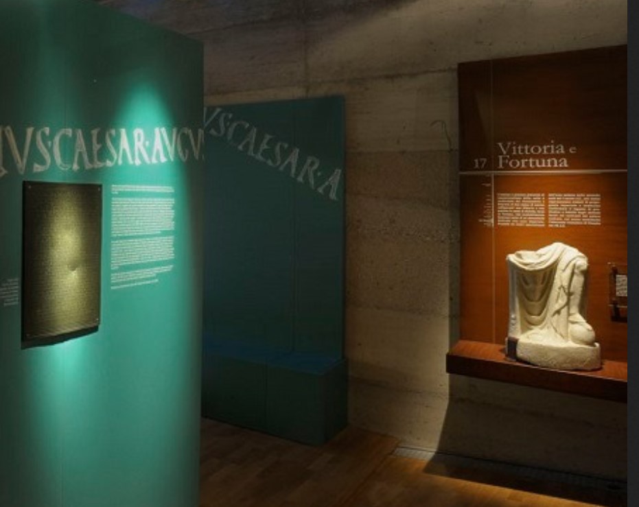 A copy of the Tabula Clesiana is kept in the archaeological area of the Campi Neri in Cles.