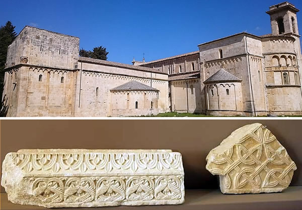 Sculptural fragments from the first construction of the Cathedral of San Pelino