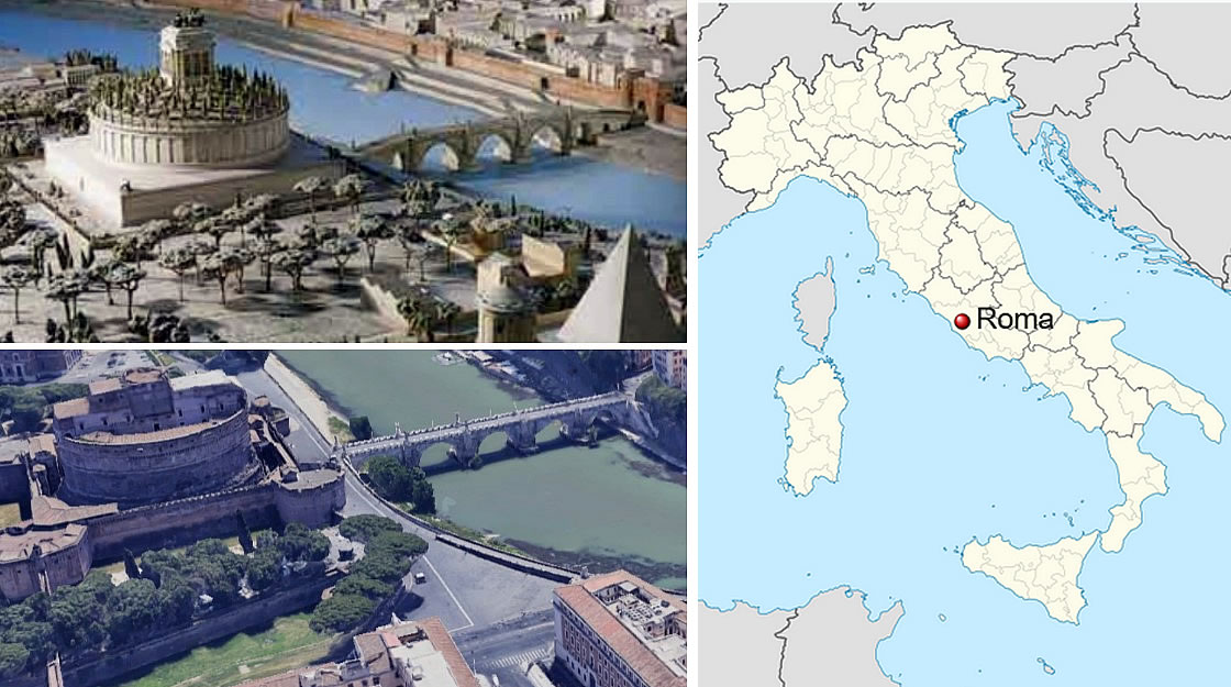 Castel Sant'Angelo and the Model of Hadrian's Mausoleum