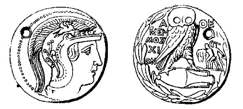 Coin of Athen - Overbeck, Geschichte der Plastik, i. 116.