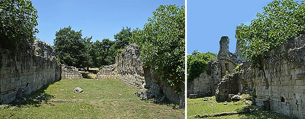 Chiesaccia seen from the inside and outside - Vitozza, Sorano (Grosseto, Italy)