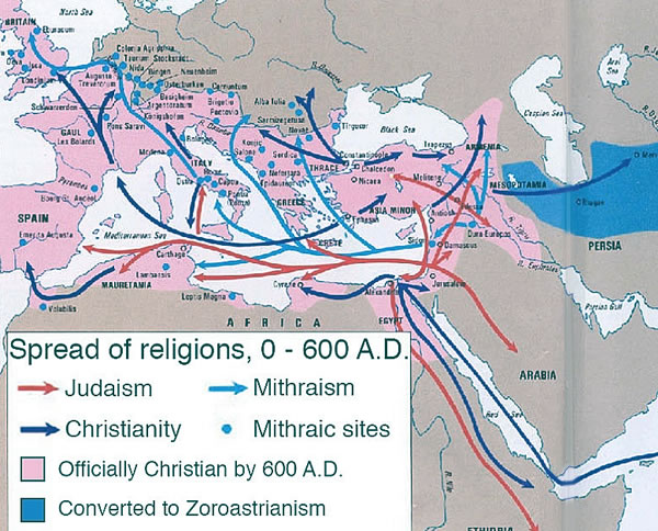 map of religions