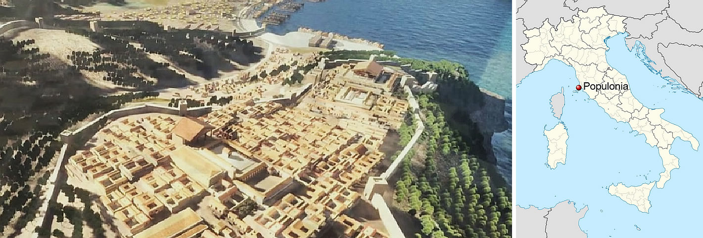Reconstruction 3D of Populonia, by Marco Mellace