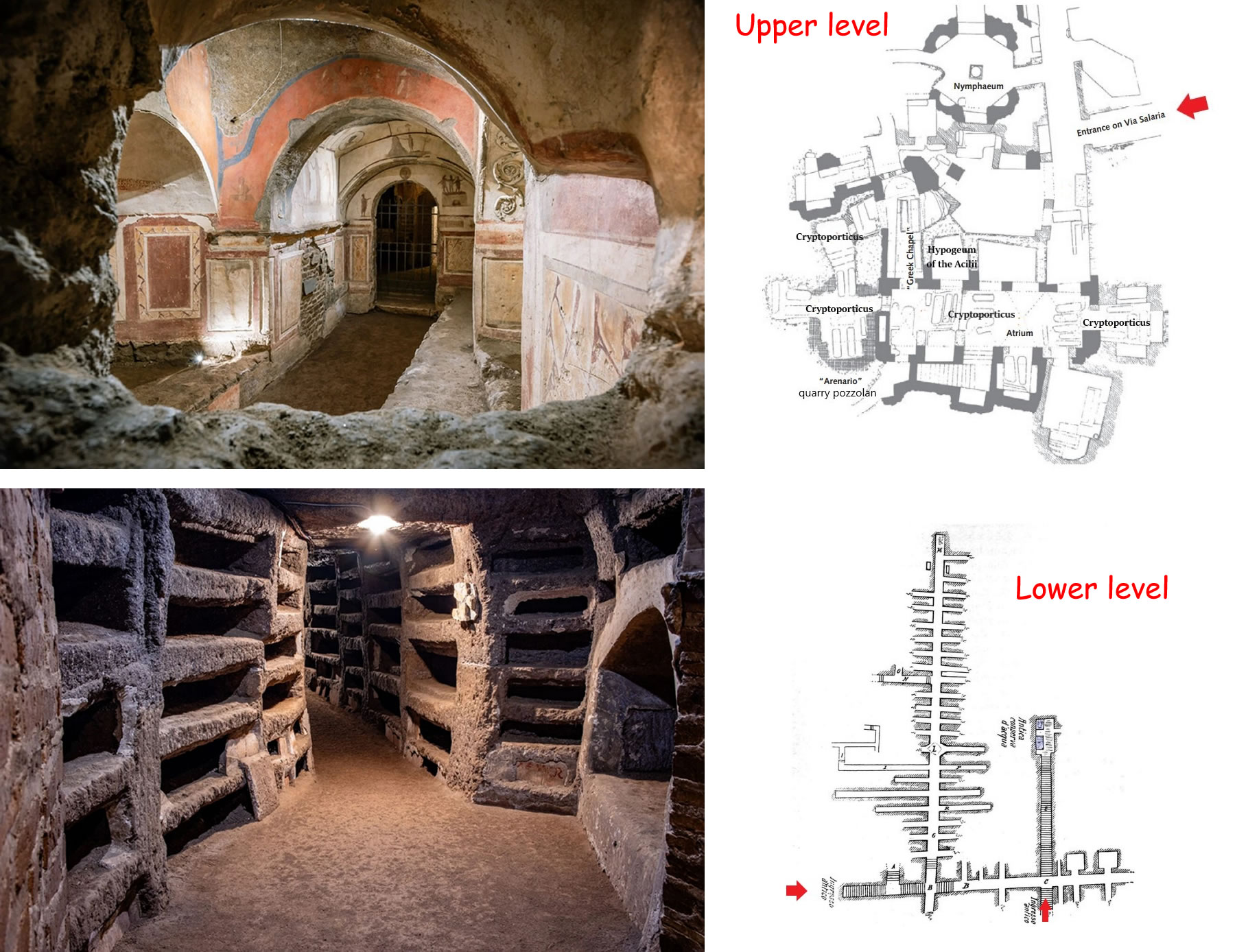 Catacomb of Priscilla and its galleries