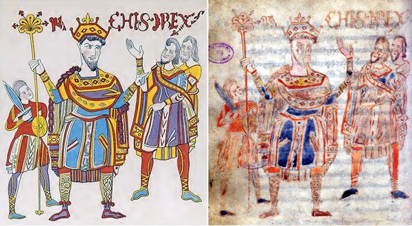 The start of Ratchis' laws in a codex of Lombard law from Benevento, c. 1005 - Cava de' Tirreni, Biblioteca della Badia.