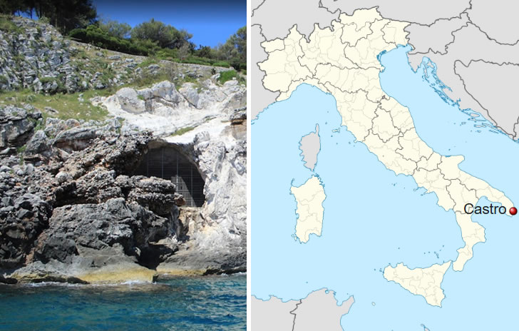Entrance of the Romanelli Cave
